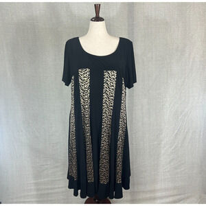 Elegant Black and Gold Women's Dress